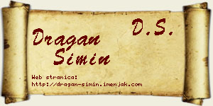 Dragan Simin vizit kartica
